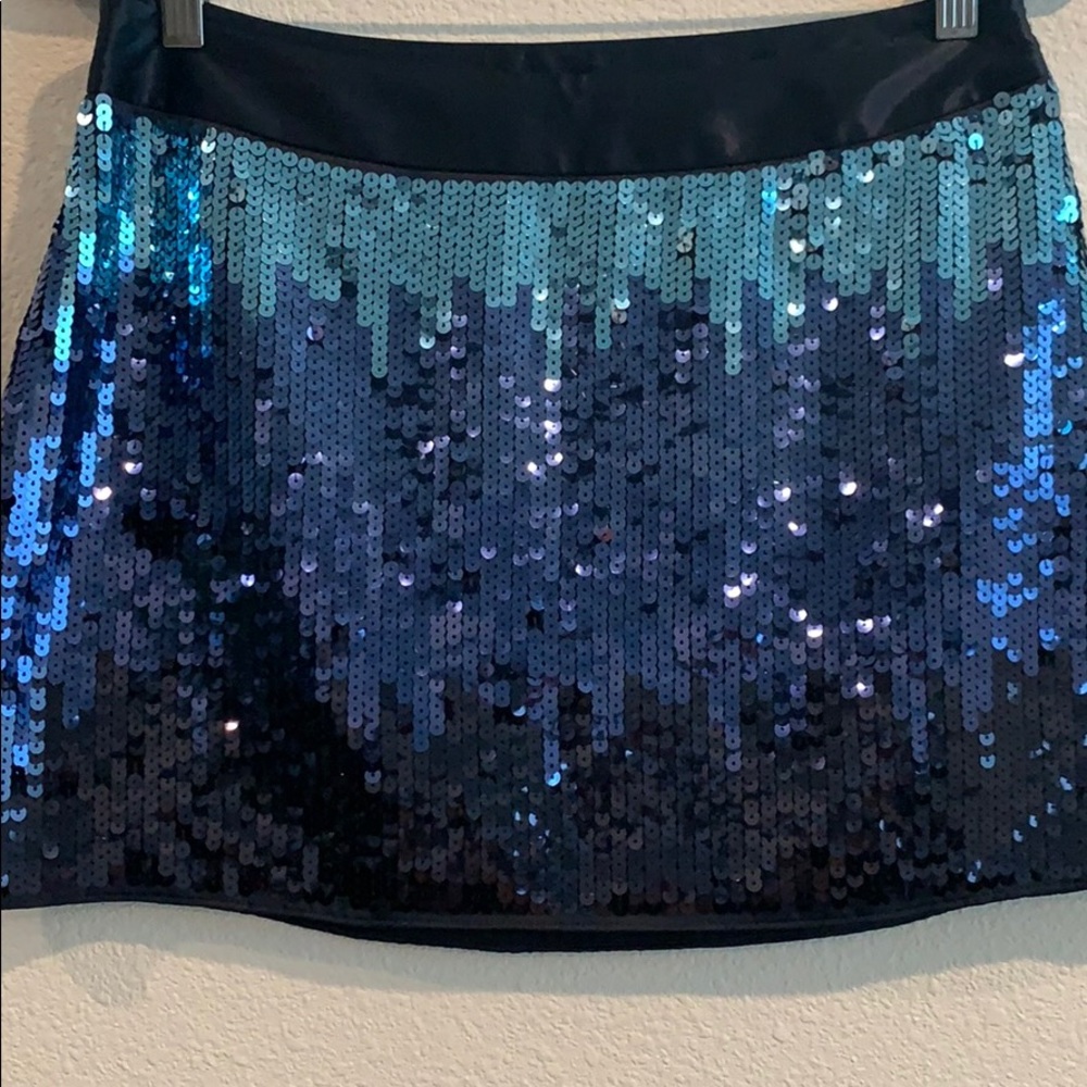 Blue Express sequin mini skirt